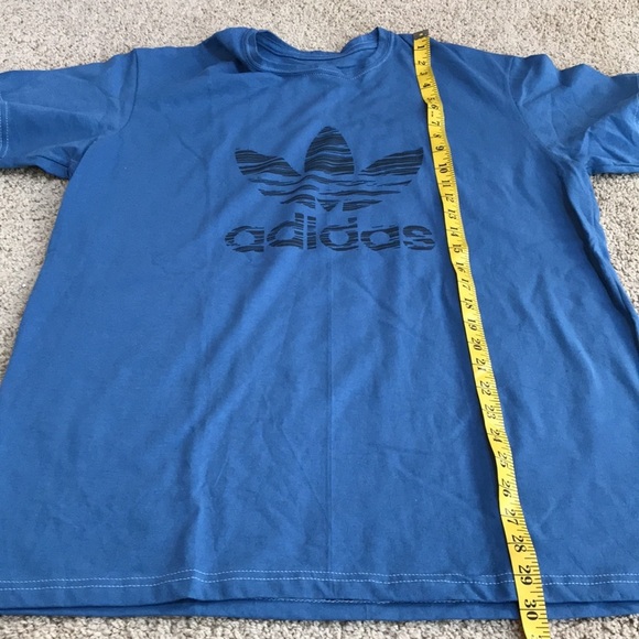 New! Adidas performance mens XL blue cotton tee. - Picture 3 of 6